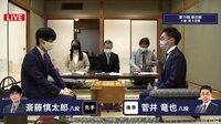 順位戦 A級 第3回戦 菅井竜也八段 対 斎藤慎太郎八段