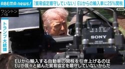 「貿易協定順守していない」トランプ大統領、EUからの輸入車に25％関税