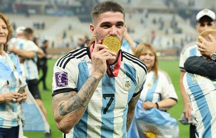 アルゼンチン代表 デ・パウル #7 カタールW杯決勝モデル レプリカ 2XL アルゼンチン代表 デ・パウル #7 カタールW杯決勝モデル レプリカ 2XL