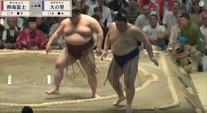 あっけなく土俵を割った大の里