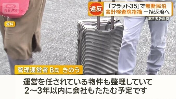 日本での民泊事業から撤退すると話す