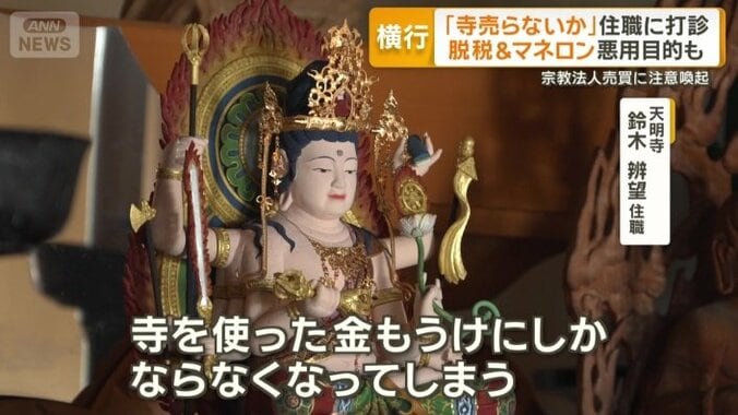 「寺を使った金もうけ」