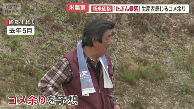 コメ余りを予想していたコメ農家の保坂一八さん