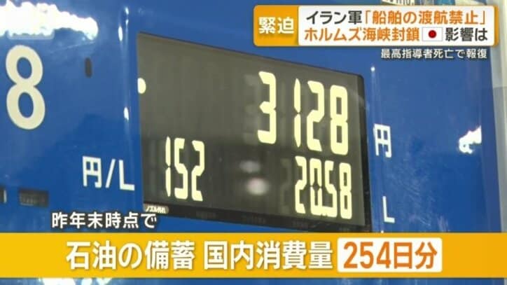 国内消費量の254日分を備蓄する日本