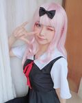 人気コスプレイヤー・Liyuuが「かぐや様」藤原千花に変身！「本人じゃん」「超可愛的書記」と称賛続々