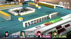 先制リーチ、待ちは「四・七万と發・北・東」？神目線だからわかる衝撃事実「これはあかん」「ピタゴラスイッチ」／麻雀・Mリーグ