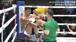 「形がおかしい」「ボコボコだ」カーフキックでファン騒然の事態 テンプル打ち抜く衝撃KO決着