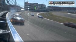 何が起きた？ 突然の壁走り→ブレーキが“火を吹く” まさかのトラブルに「そんな壊れ方するんだ」ファン騒然