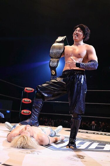 SHIGE　OZAWA タオル プロレスリングノア GHCチャンピオン GHCチャンピオンベルトフェイスタオル
