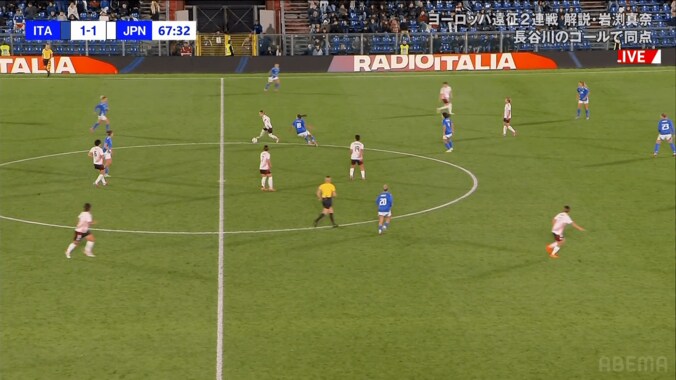 驚愕！長谷川唯が「イニエスタにしか見えない」“絶品ターン”でイタリアFWを完全翻弄「別格」「プレス回避さすが」 3枚目