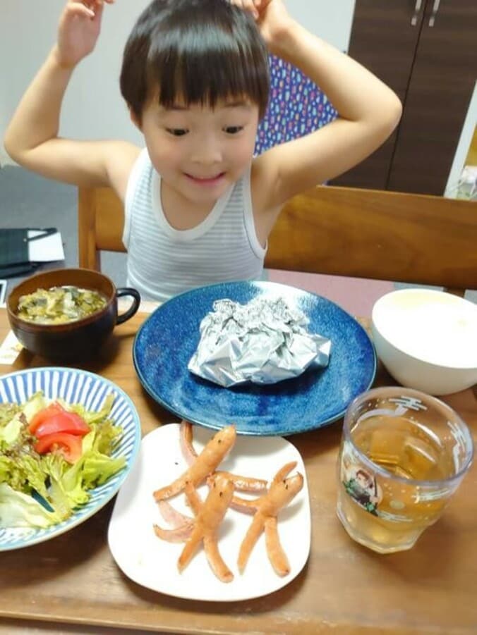 山田花子、リクエスト通りに夕食を作るも次男から驚かれた理由「子供の発想って面白い」  1枚目