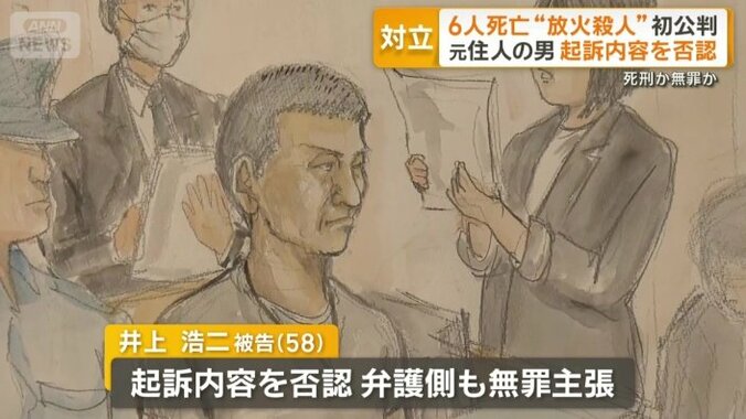 井上被告は起訴内容を否認し、弁護側も無罪を主張