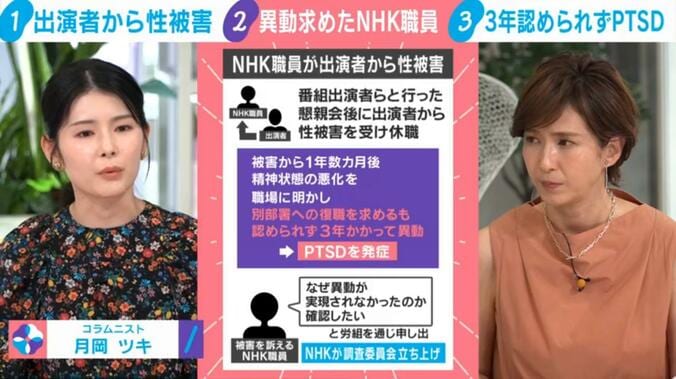 NHK職員が出演者から性被害