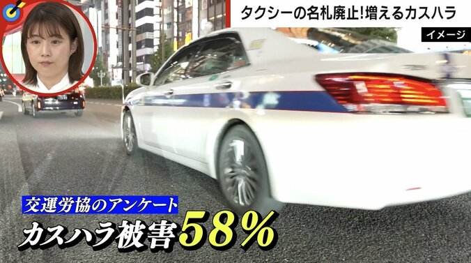 普段良い客が突然“カスハラ”加害者に？ タクシー運転手の半数以上が「被害にあった」 名前や顔写真の提示廃止へ 1枚目