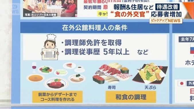 在外公館料理人の条件