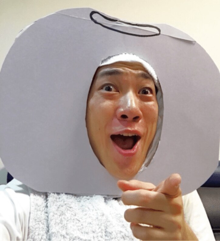 横山だいすけ、白豆のお面を被り“おまめ戦隊ビビンビ~ン”に変身「可愛すぎます」「ほんと白豆よくお似合い」と反響