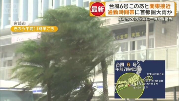 木々も大きくしなるほどの風
