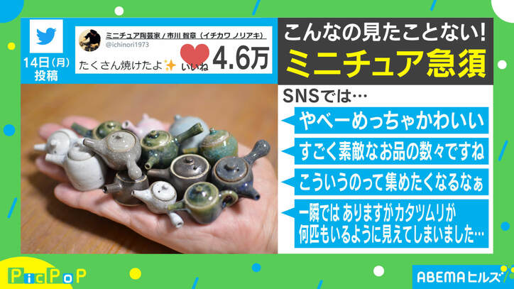 手のひらいっぱいの“ミニチュア急須”に反響！ ミニろくろ開発者の陶芸家を取材