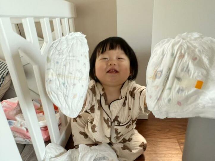  あいのり・桃の夫、静かだった長男がしていたこと「あるあるだぁ」「笑顔が最高」の声 