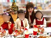 神田うの、娘の幼稚園でクリスマスパーティ　「お気に入りのサンドイッチ」も持参