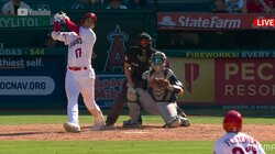 大谷翔平、豪快27号にネット裏の美女ファンが「確信ガッツポーズ」 歓喜の決定的瞬間