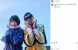 「これだ〜れだ？」あのちゃん、目隠しした“大物”との2ショット公開 「お笑い怪獣」「秋刀魚さんやで」と反響続々