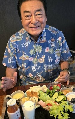 高橋英樹、暑い日の“妻の手作り豪華朝食”を公開し「愛情たっぷり」「奥様の心遣い素敵ですね～」などの声