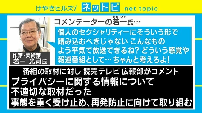 読売テレビが“性別調査企画”放送のコーナー休止へ　放送中に批判した若一氏に柴田阿弥「空気を“読まない”勇気」 3枚目