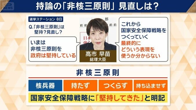 「非核三原則」見直しは？