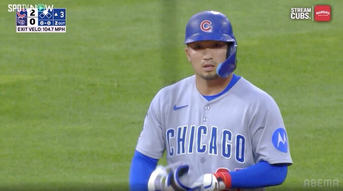 惜しすぎる「24/30」 鈴木誠也、127m特大フェン直打→55打席ぶり長打に喜びの“ジェスチャー” SNSは「入ったと思った！」の声 2枚目