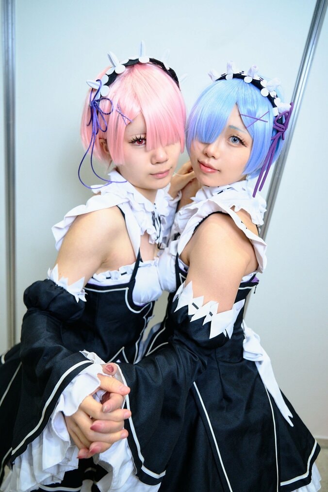 【写真・画像】『Re:ゼロから始める異世界生活』ラム＆レムコスプレ画像　1枚目