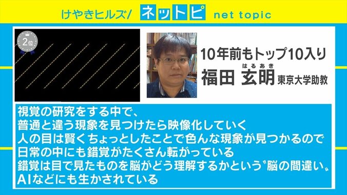 日本人が2位にランクイン！ “ベスト・オブ目の錯覚”を決める「ベスト・イリュージョン・オブ・ザ・イヤー2019」発表 2枚目