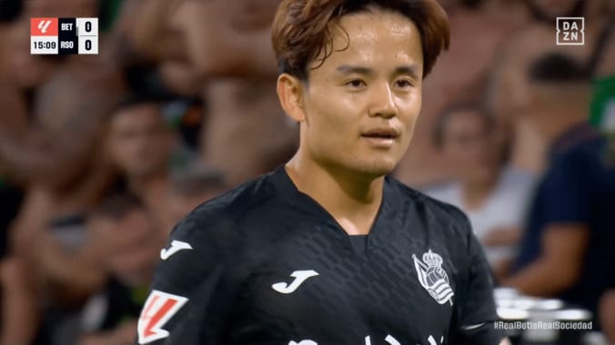 「ちょっとゴツくなってる」久保建英、相手DFを吹っ飛ばす！復帰戦の“パワフル突破”にファン驚き「やっぱ別格」「強いなー」 5枚目
