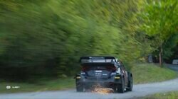 ビッグジャンプ→インカット走法…世界最速ラリーカー、「火花散り疾走」 カメラが捉えた衝撃の“ド迫力着地”がXで話題