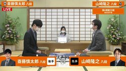 山崎隆之八段 対 斎藤慎太郎八段 対局開始 勝者は本戦かけ午後7時からブロック決勝／将棋・叡王戦