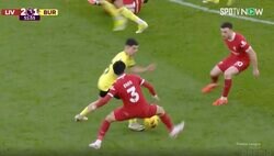 「1対1最強」「完全に潰したな…」リバプール遠藤航がゴールを生んだ爆速“鬼プレス”でボール奪取した瞬間　チーム最多タックル成功数を決めたデュエル王に称賛の嵐