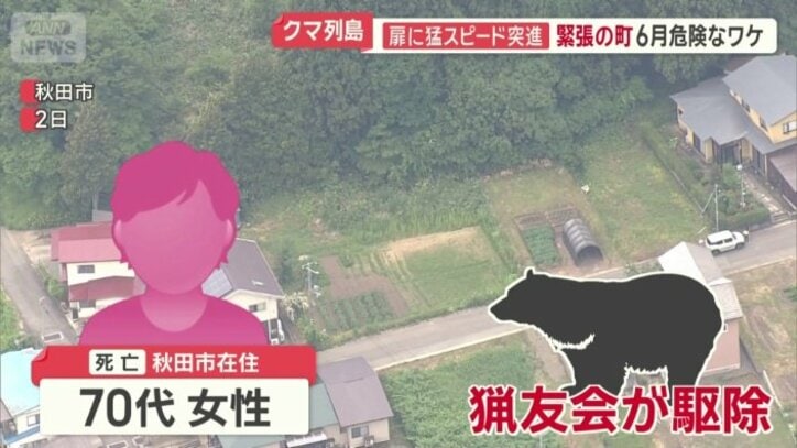 今年初めてのクマによる死亡事案