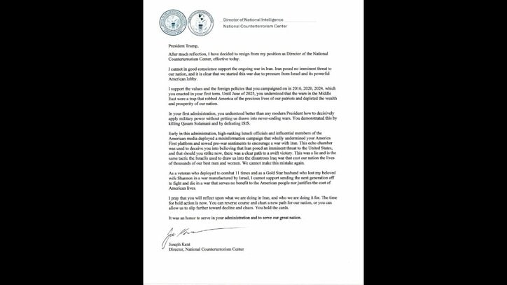 ケント氏が自身のXで公開した書簡