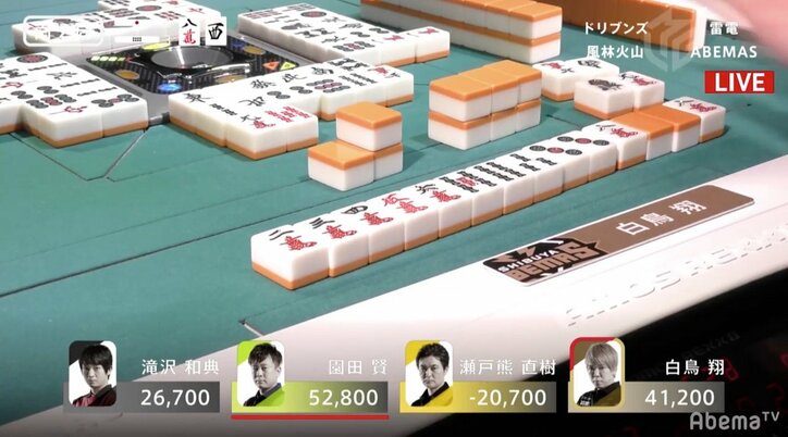 苦手も倒す“翔タイム”白鳥が新打法駆使し難敵に勝利／麻雀・大和証券Mリーグ