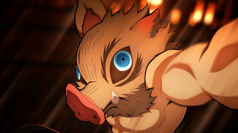 花束を掲げて元気なポーズ！『鬼滅の刃』伊之助の誕生日イラスト公開、愛らしい素顔に「なんって可愛いの」の声