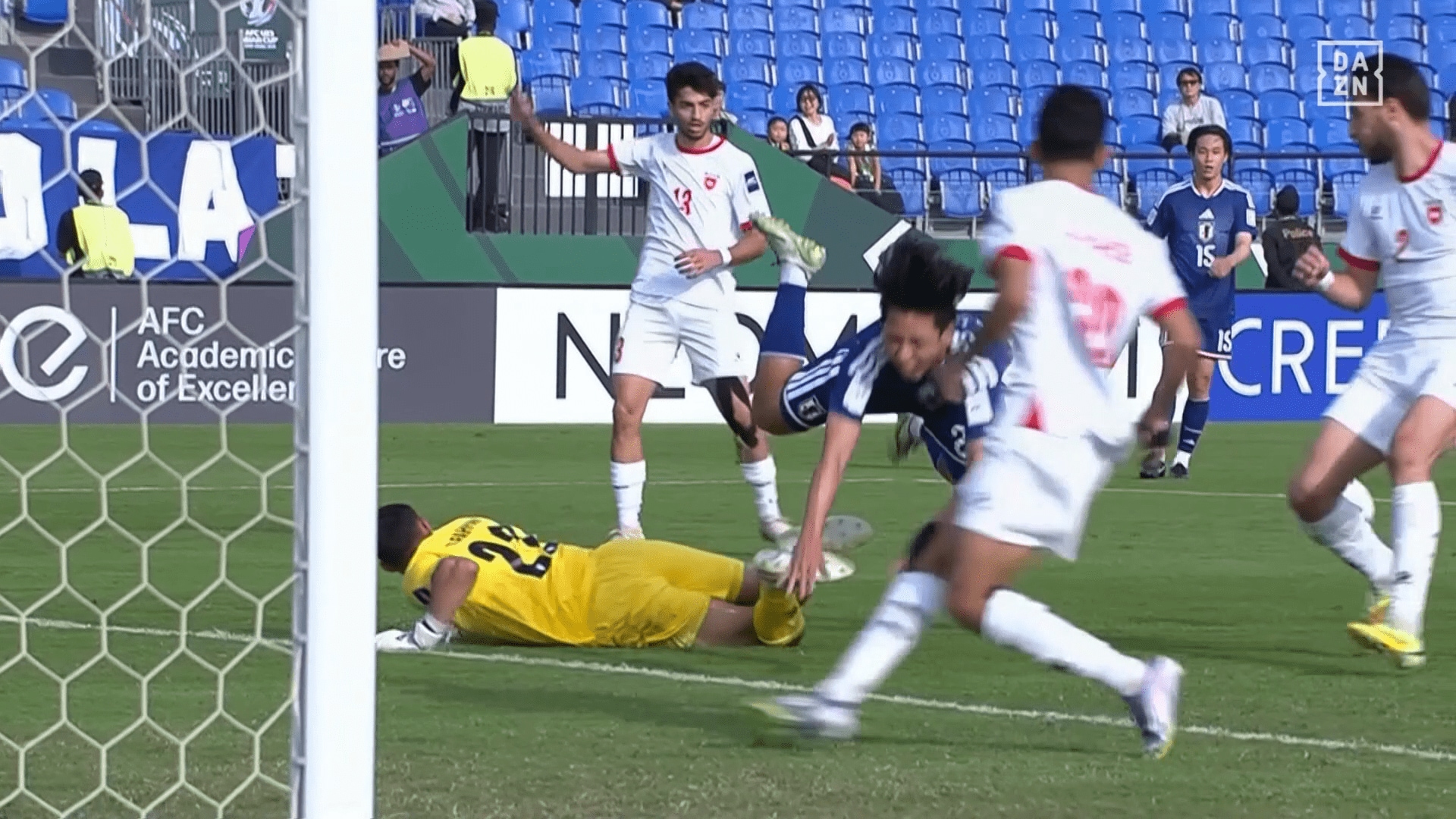 接触で吹っ飛んだ古谷