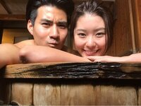 テラハ大志・智可子カップル、貸切風呂でのラブラブ2ショット「写真を撮りあいっこ!」