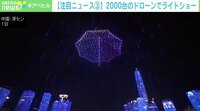 ドローン2000台によるライトショー