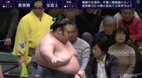 圧勝した貴景勝