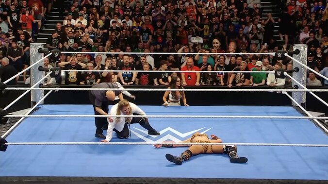 衣装がはだけるほどの死闘を制したパイパー