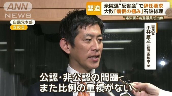 自民党　小林鷹之元経済安全保障担当大臣