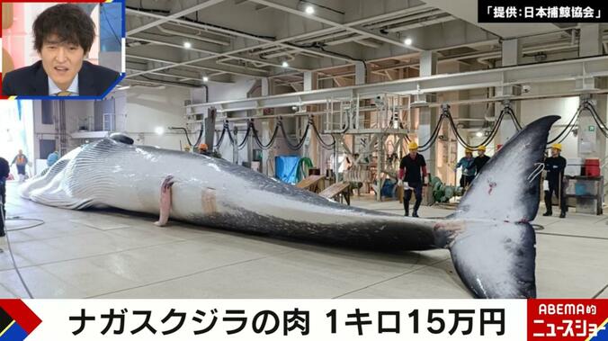 【写真・画像】ナガスクジラが異例の“精肉”として市場へ 1キロ15万円で落札　1枚目