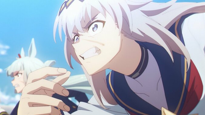 アニメ『ウマ娘 シンデレラグレイ』オグリキャップとフジマサマーチ第2話場面カット01