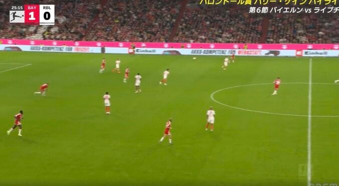「そこから打つ！？」怪物FWケイン、想像を超える… まさかの“約40メートル超ロングフィード”「ウソだろ」「えええ！？」最終ライン付近から正確なロングパス【バロンドール2026】 3枚目