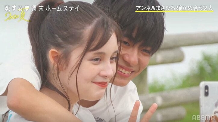 まさひろがアンネに不意打ちバックハグ!ラブラブショットを撮影『恋ステ』#5